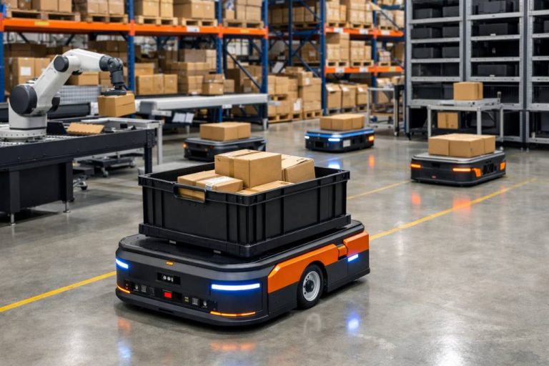 Robot logistique : comment choisir un robot logistique pour automatiser la préparation de commandes et optimiser son entrepôt