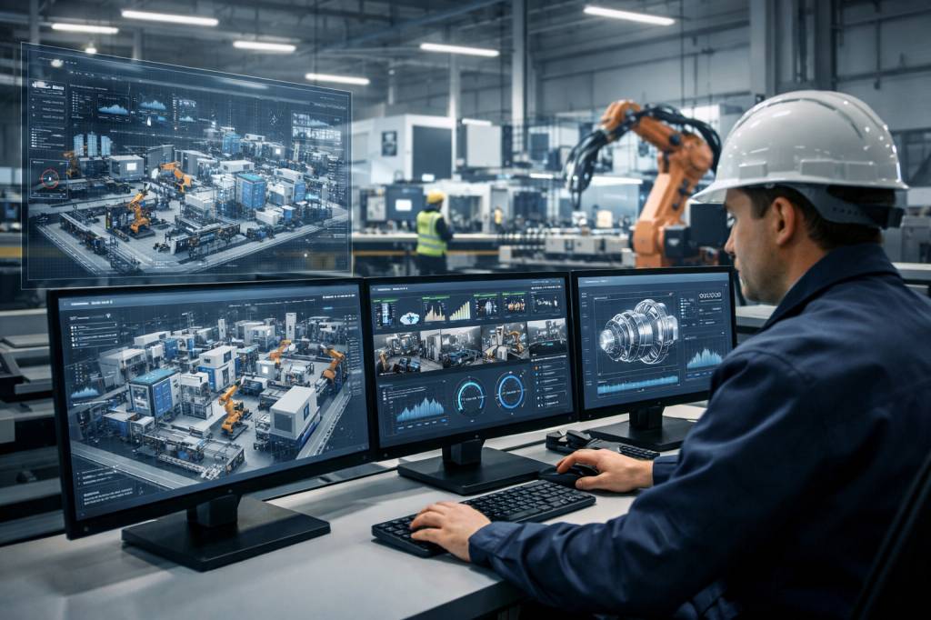 Jumeau numérique d’usine : de la simulation à l’optimisation continue des performances pour piloter la production en temps réel